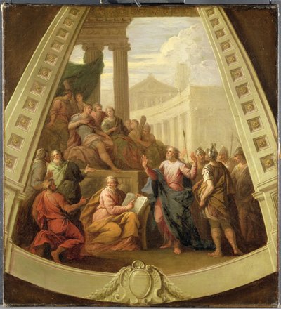 St. Paulus vor Agrippa, um 1710 von James Thornhill